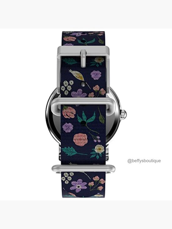 Peanuts Snoopy Weekender Watch Silver-Tone Blue Strap 31mm